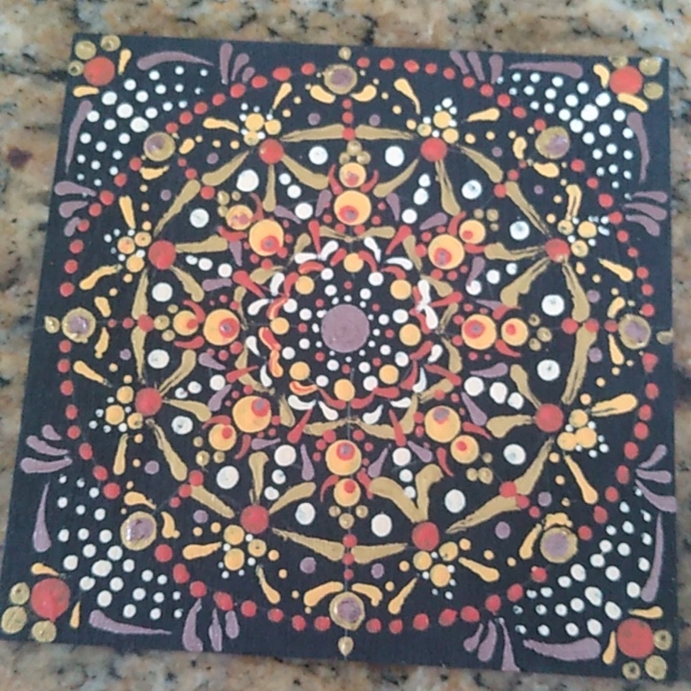 Hand Painted Mandala